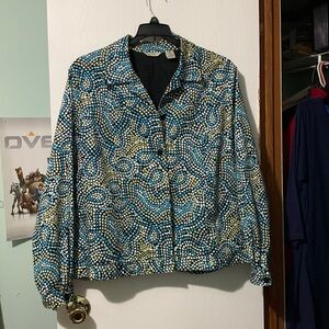 Laura Ashley jacket with side slit pockets. Dry clean only. Smoke free h…